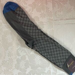 Johnston & Murphy Checkered Gray and Blue Men's Socks